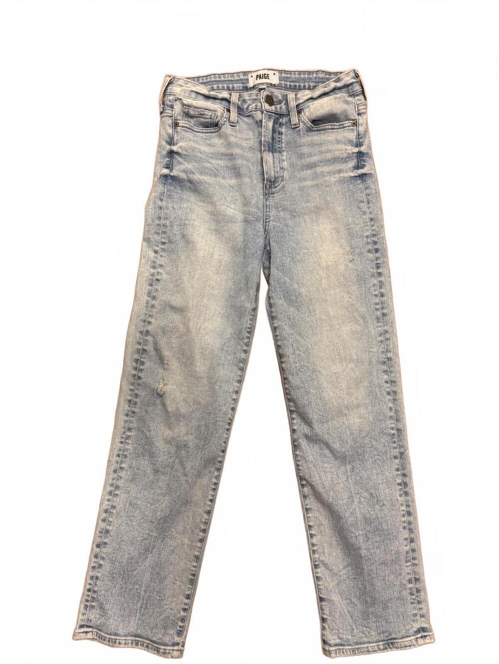 Paige Margot Straight Light Wash Denim Jeans Size 26